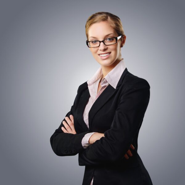 A smiling professional assistant
